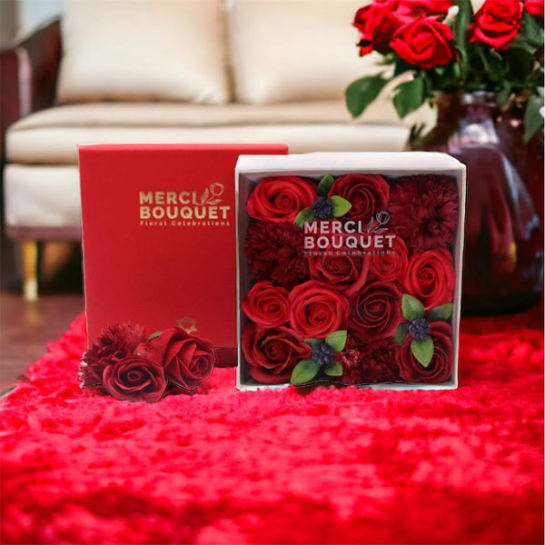 Mély érzelem szappan rózsa box